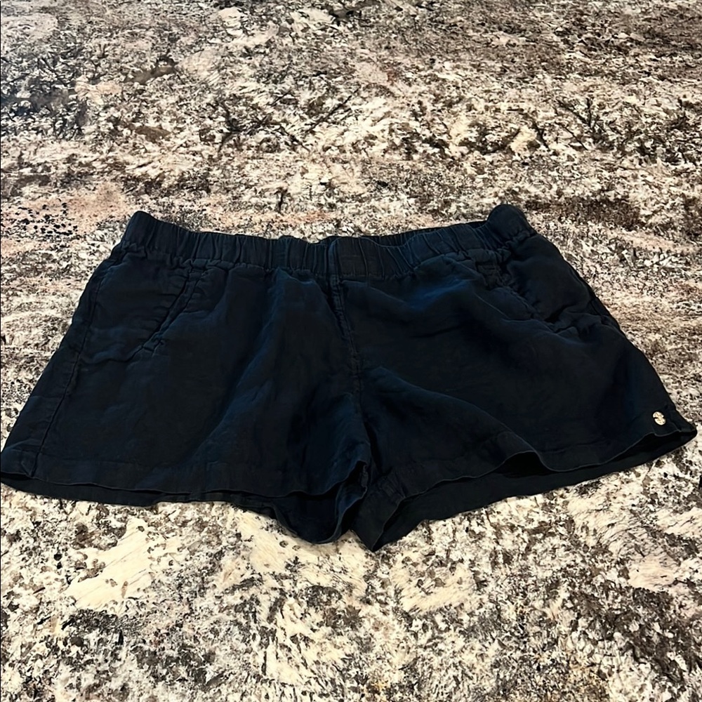 Lilly Pulitzer Lilo Linen Shorts Black